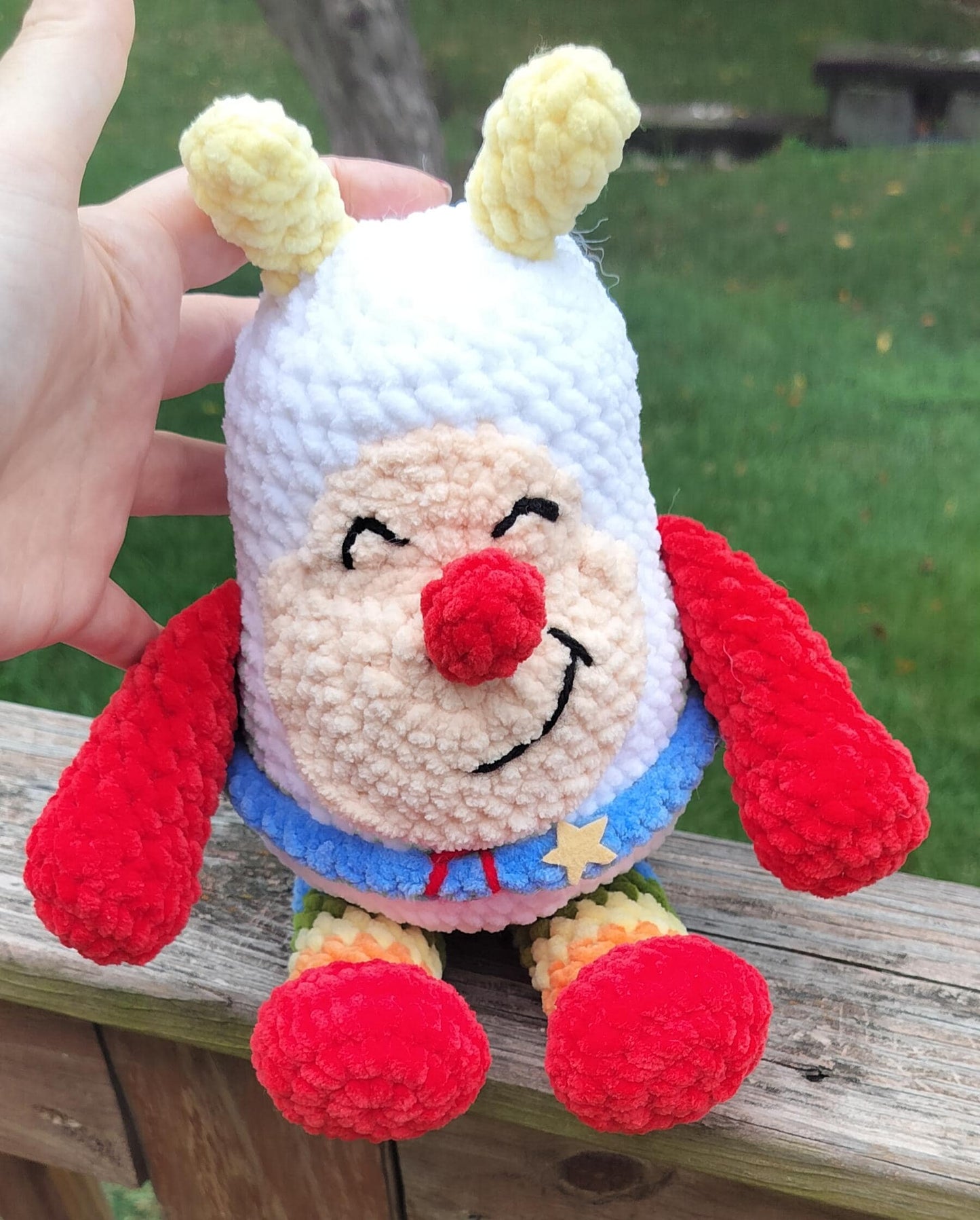 Handmade Crochet Amigurumi Sprite plushie