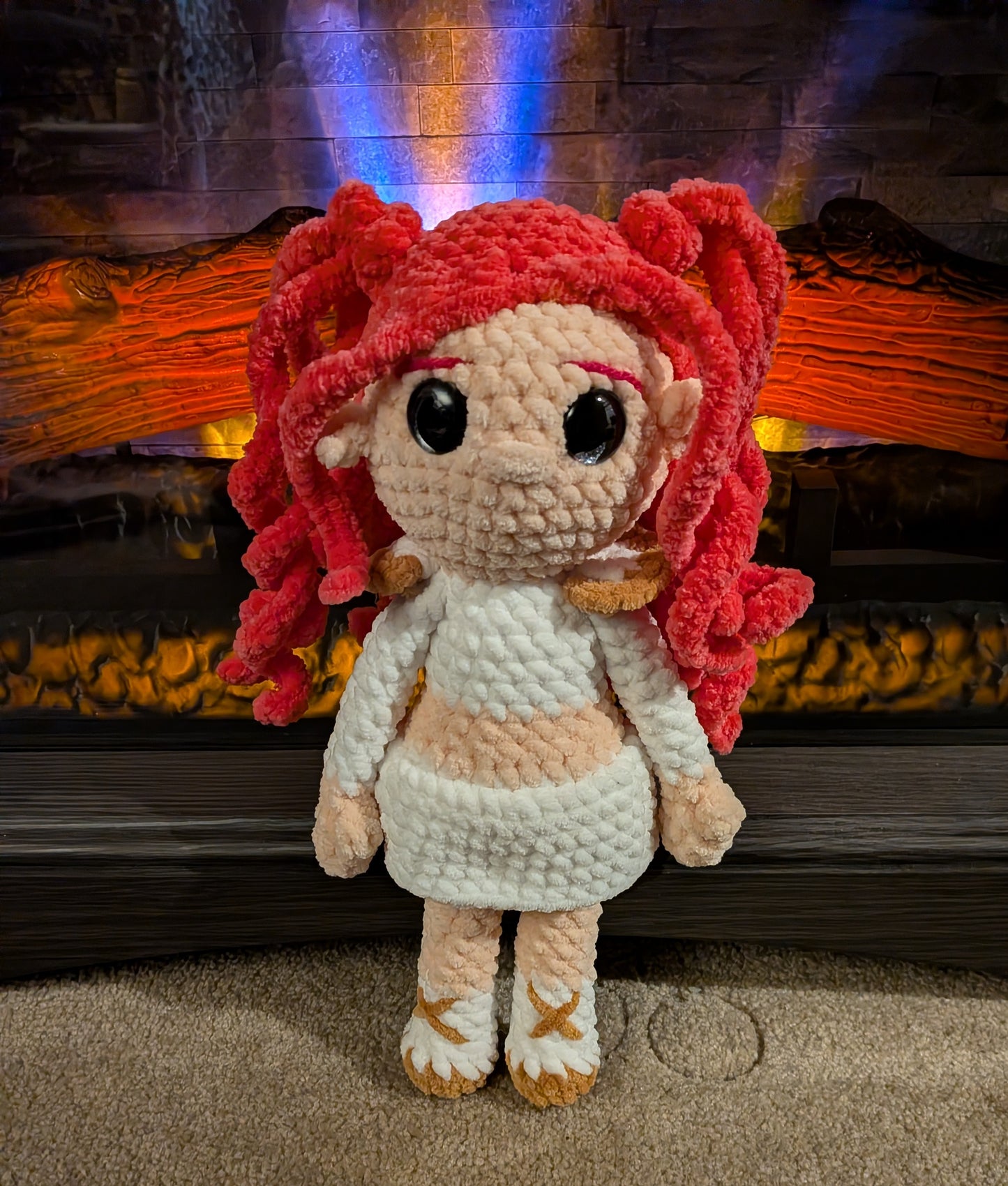Set of 3 K-Pop Demon Hunter “Huntr/x” Crochet Dolls – Handmade Plush Collectibles