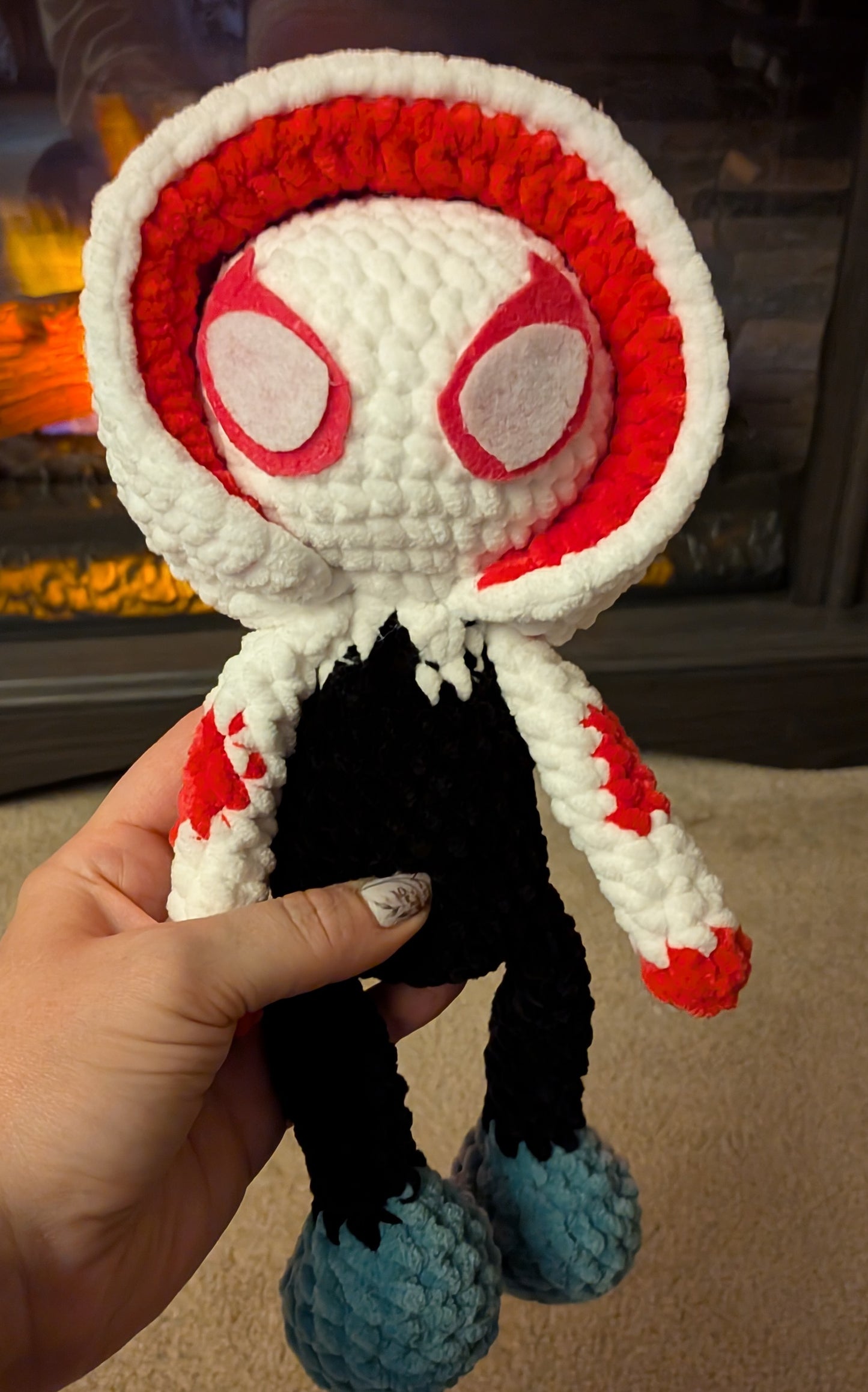Spider Gwen Handmade Crochet Plushie