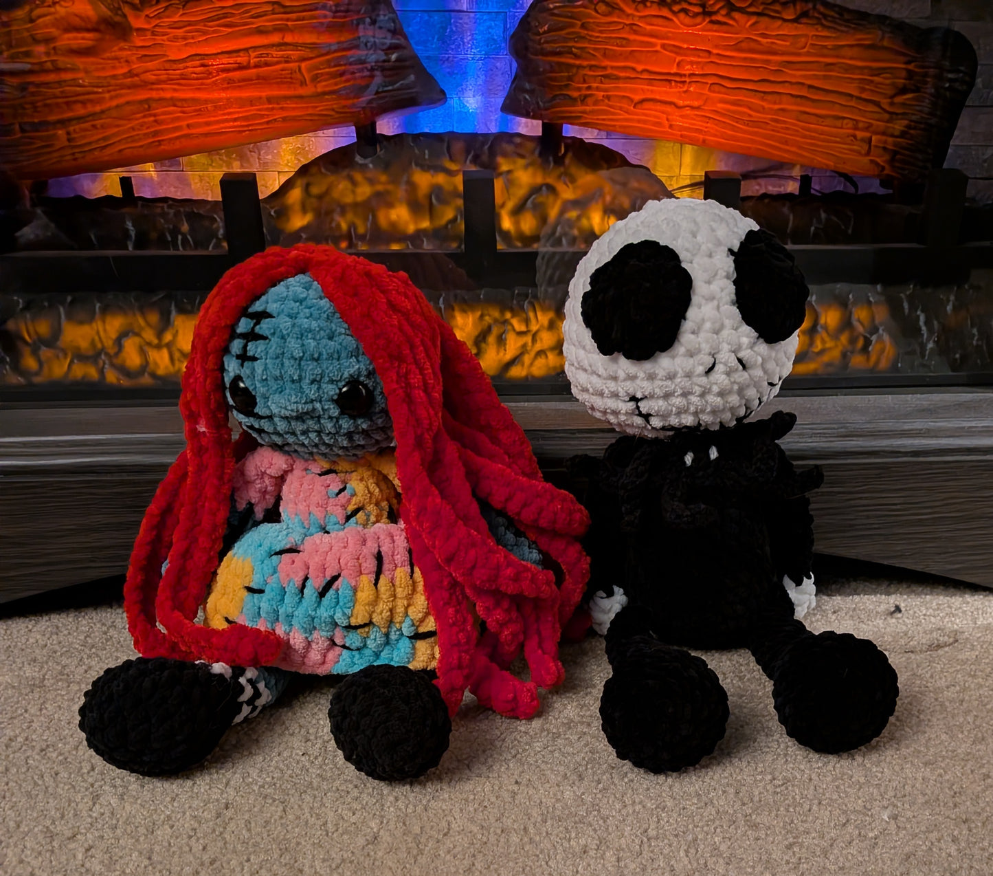 Handmade Crochet Jack Skellington Doll