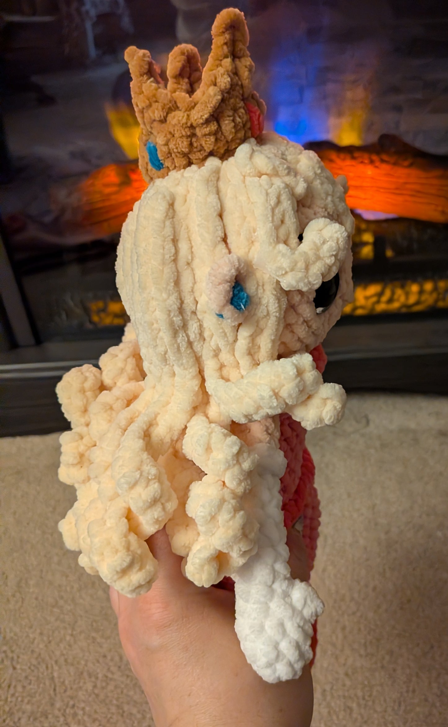 Handmade Crochet Princess Peach Doll