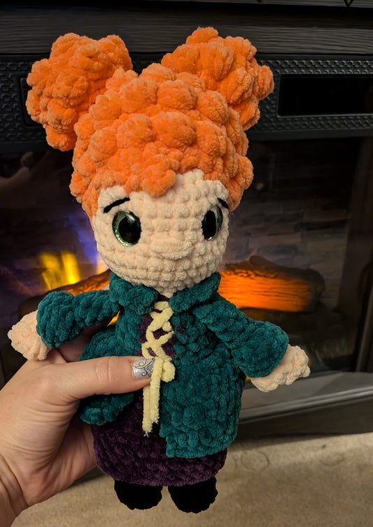Set of 3 Handmade Crochet Sanderson Sister Dolls
