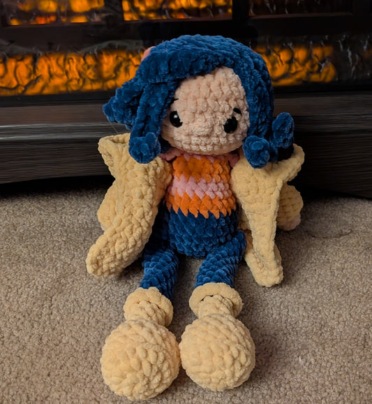 Handmade Crochet Coraline Doll