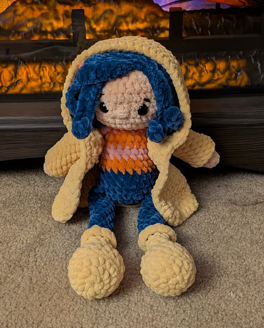 Handmade Crochet Coraline Doll